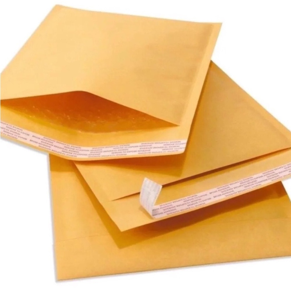 New 25-Pack of 4” x 8” Kraft Padded Mailer Shipping Envelopes